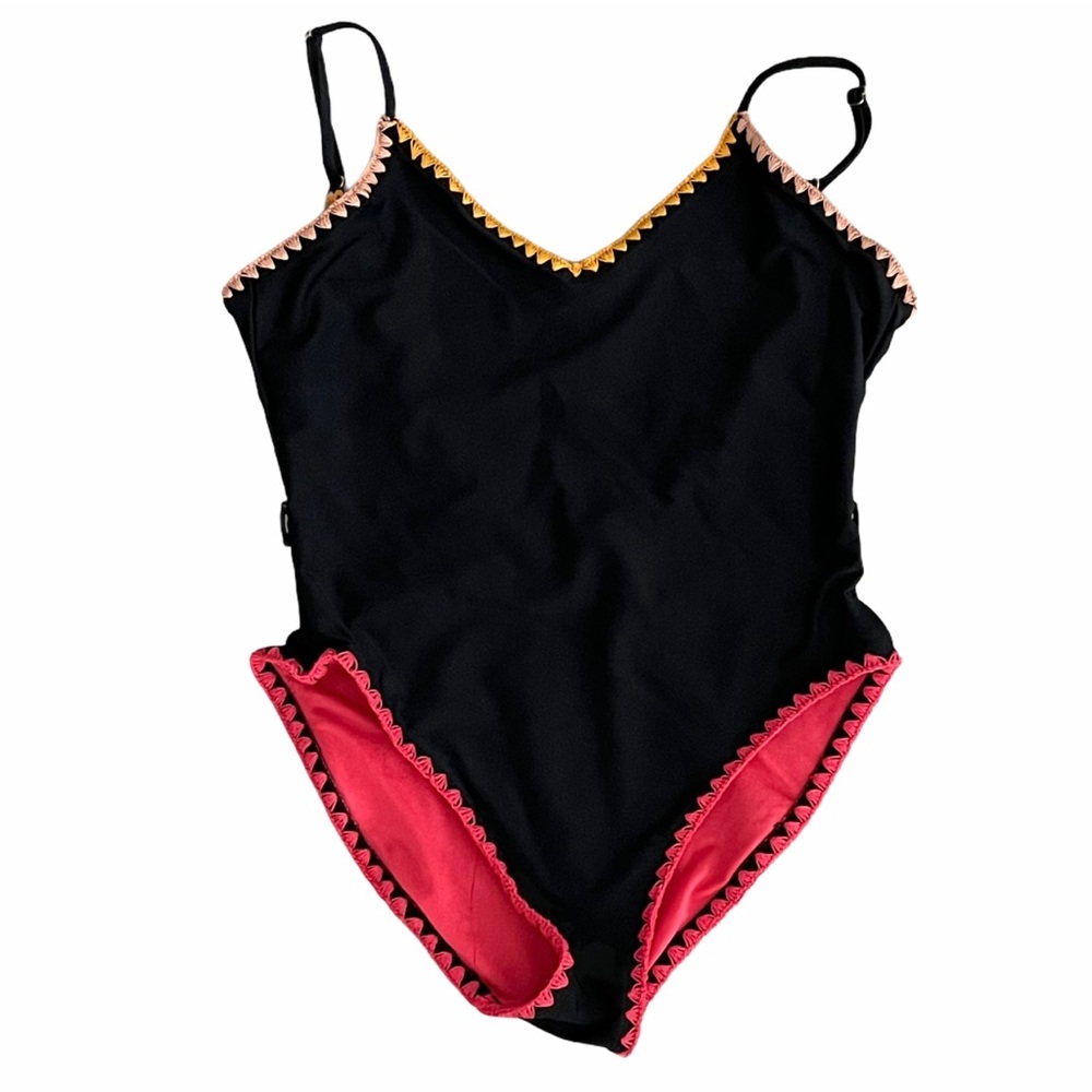 O’RAGEOUS One Piece Black Swimsuit Size S